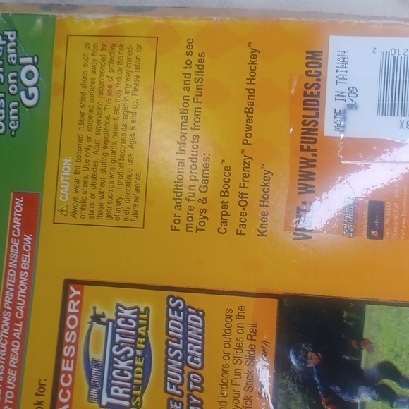 Fun slides Carpet skates vintage new in box - Picture 11 of 11